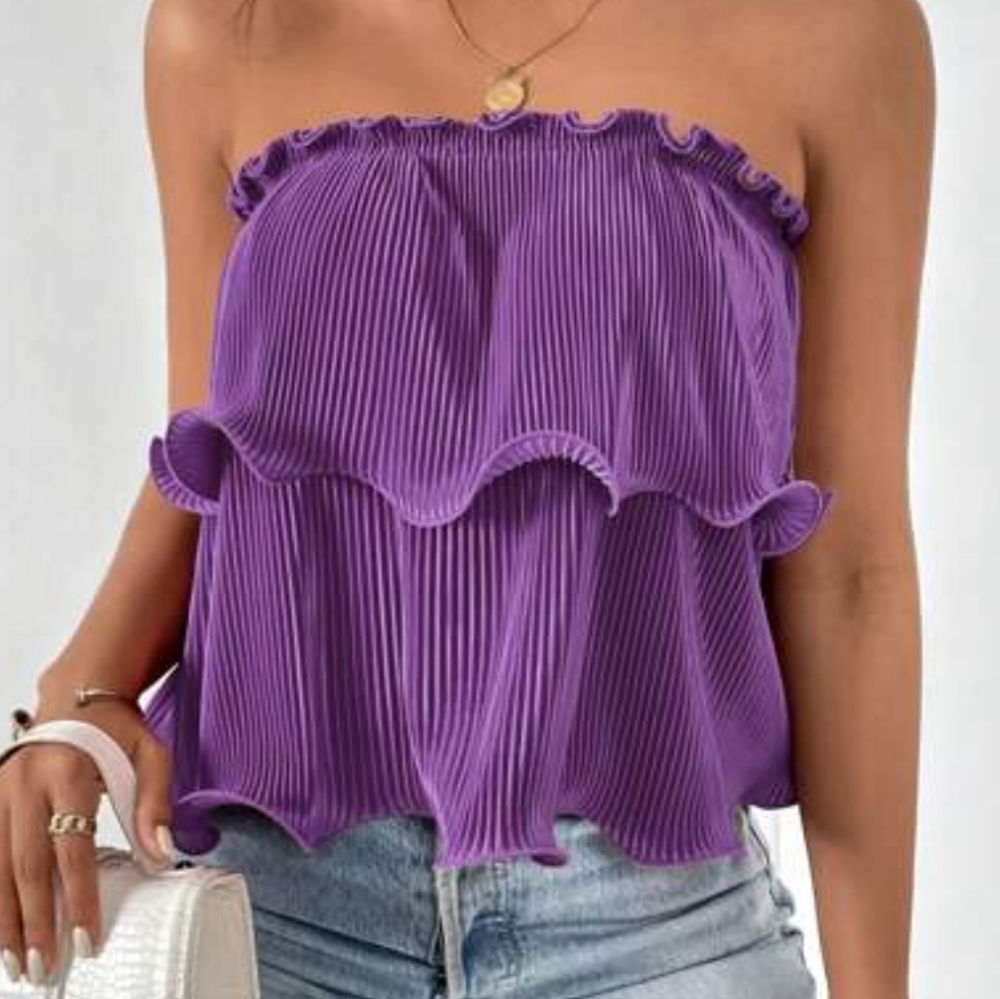 Never worn purple tube top